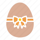 bow, decorated, decoration, easter, egg, paschal, ribbon