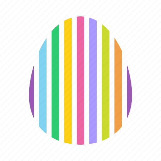 Decorated, decoration, easter, egg, paschal, stripes icon - Download on Iconfinder