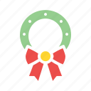 christmas, decoration, easter, leaf, wreath, bow