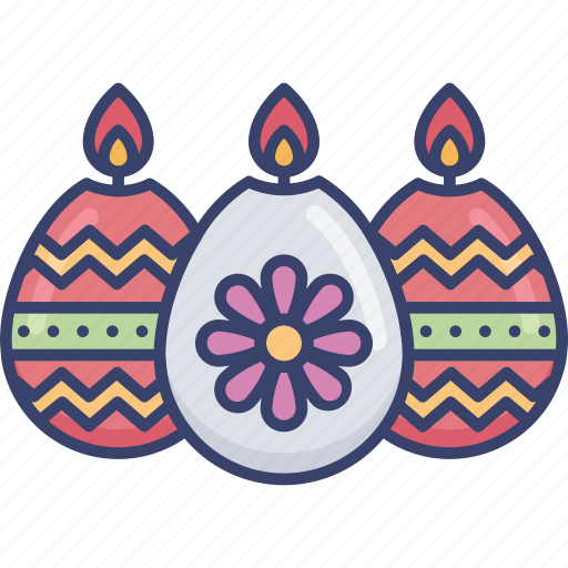 Candle, decoration, easter, egg, fire, flame icon - Download on Iconfinder