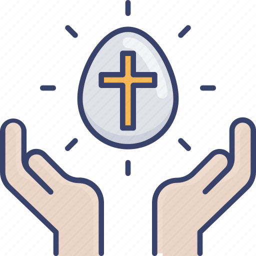 Easter, egg, gesture, hand, religion, religious, spiritual icon - Download on Iconfinder
