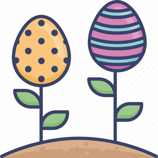 Easter, egg, garden, grow, nature, plant icon - Download on Iconfinder