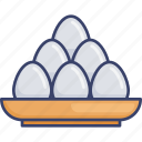 bowl, egg, eggs, food, organic, plate