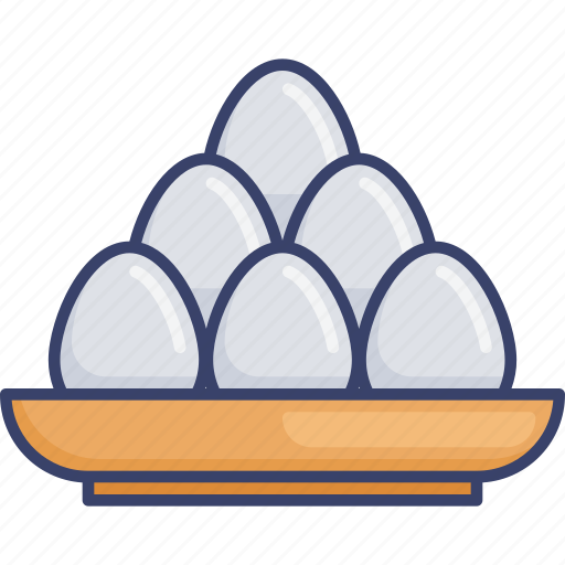 Bowl, egg, eggs, food, organic, plate icon - Download on Iconfinder