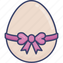 easter, egg, gift, holiday, present, ribbon
