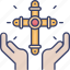 cross, gesture, hand, religion, religious, spiritual, worship 