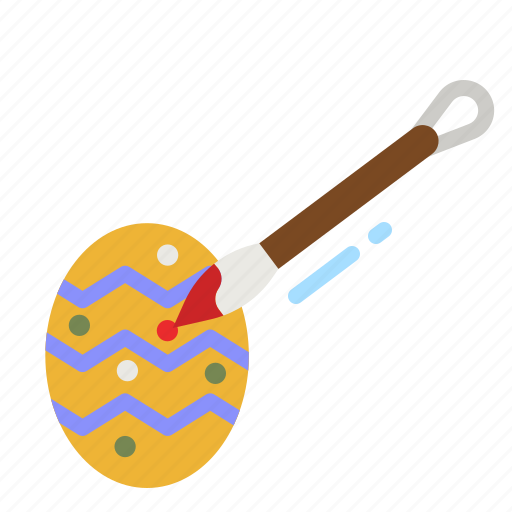 Easter, egg, paint, brush, painting icon - Download on Iconfinder