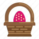easter, basket, egg, decoration