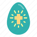 easter, egg, cross, decoration