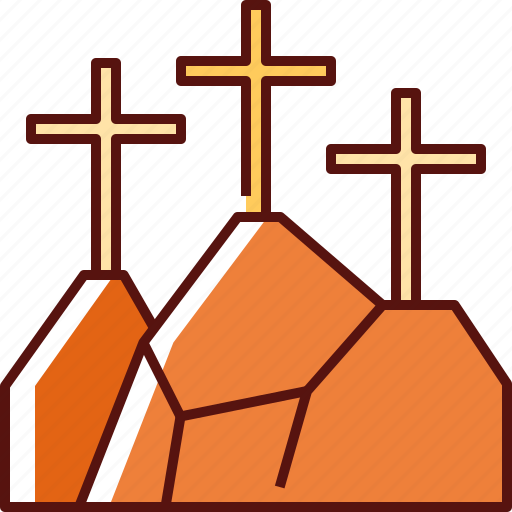 Golgotha, christian, cross, religious, calvary, death cross, easter icon - Download on Iconfinder