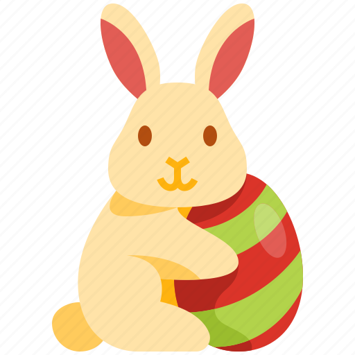 Bunny, egg, bunny with egg, rabbit, easter, eggs, decoration icon - Download on Iconfinder
