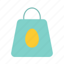 bag, buy, easter, egg, purchase
