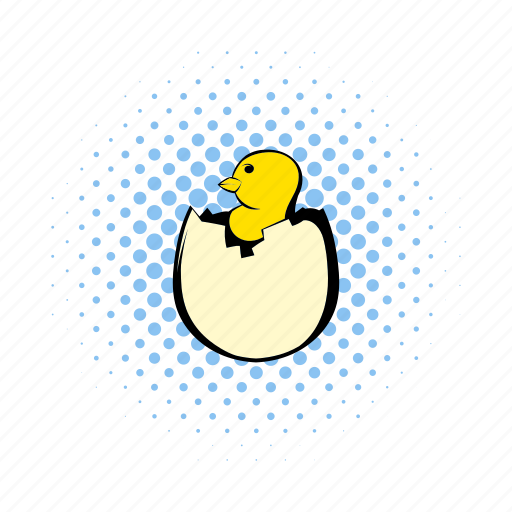 Bird, chick, chicken, comics, egg, small, young icon - Download on Iconfinder