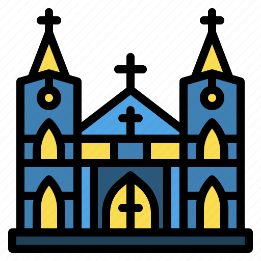 Easterday, church, religion, christian, building, catohlic icon - Download on Iconfinder