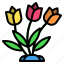 easterday, tulip, flower, nature, spring, plant, blossom 