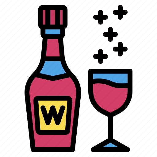 Easterday, winebottle, alcohol, drink, glass, wine, restaurant icon - Download on Iconfinder