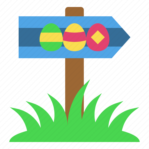 Easterday, direction, easter, sign, signpost, board icon - Download on Iconfinder