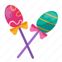 easter, egg, candy, bow, easter egg, rabbit, festivity, celebration, decoration