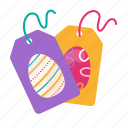 easter, egg, tag, easter egg, rabbit, festivity, celebration, decoration
