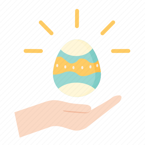 Easter, egg, hand icon - Download on Iconfinder