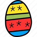 decorated, decoration, dots, easter, egg, paschal, stripes