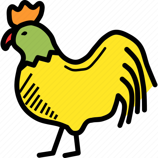 Bird, chicken, farm, hen, livestock, rooster icon - Download on Iconfinder