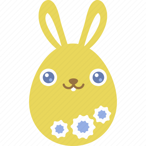 Bunny, easter, egg, emoji, emotion, rabbit, smile icon - Download on Iconfinder