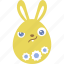 bunny, easter, egg, emoji, emotion, rabbit, wary 