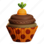 carrot, cupcake, chocolate, dessert, cake, tasty, delicious, food, food and restaurant, dish, sweet, sweet cake, mini cake, carrot cupcakes 