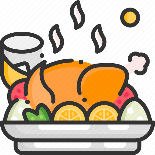 Chicken, food, meal, roast chicken, turkey icon - Download on Iconfinder