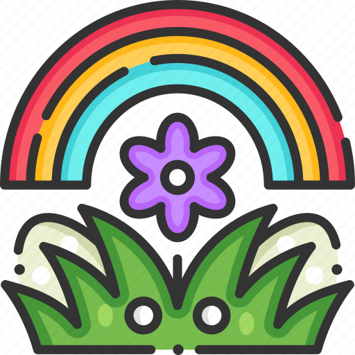 Climate, flower, nature, rainbow icon - Download on Iconfinder