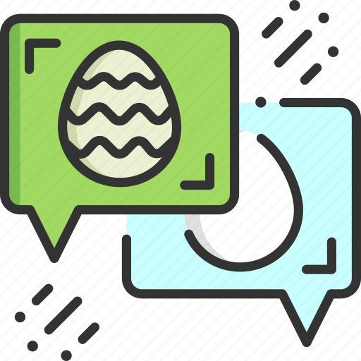 Chat, communications, conversation, easter, easter eggs icon - Download on Iconfinder