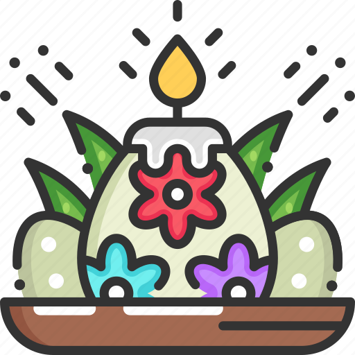 Candle, candles, easter, easter eggs, eggs icon - Download on Iconfinder