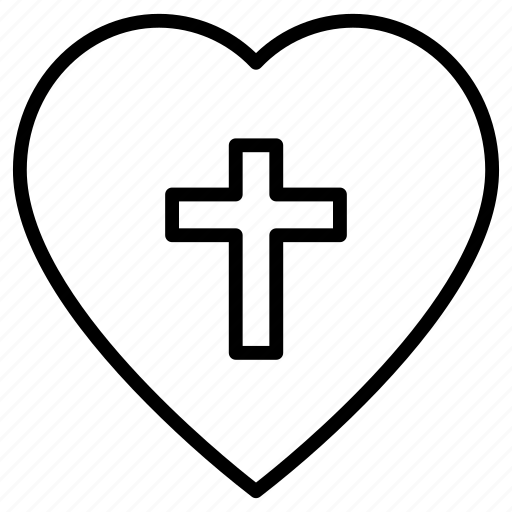 Heart, love, peace, cross icon - Download on Iconfinder