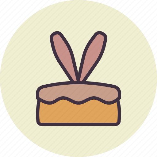 Bunny, cake, dessert, ears, easter, rabbit, bakery icon - Download on Iconfinder