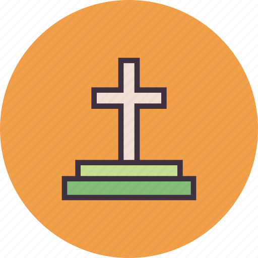 Cemetery, cross, easter, grave, sepulchre, stone, tomb icon - Download on Iconfinder