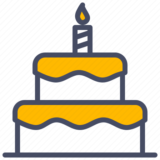 Birthday, cake, candle, celebration, christmas, easter, hygge icon - Download on Iconfinder