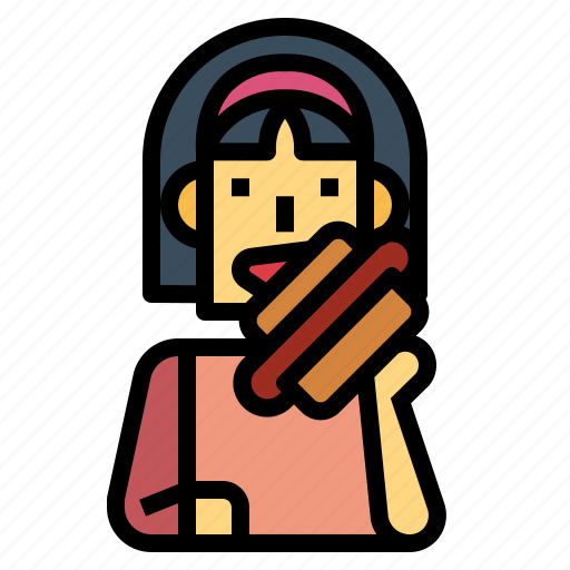 Eat, eating, food, hotdog icon - Download on Iconfinder