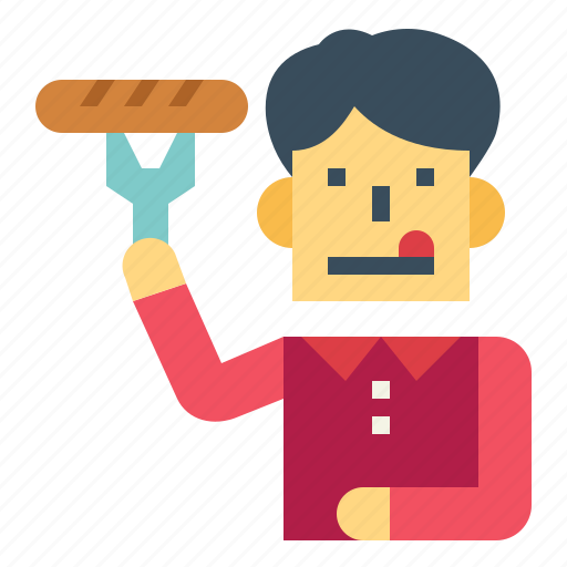 Eat, eating, food, sausage icon - Download on Iconfinder