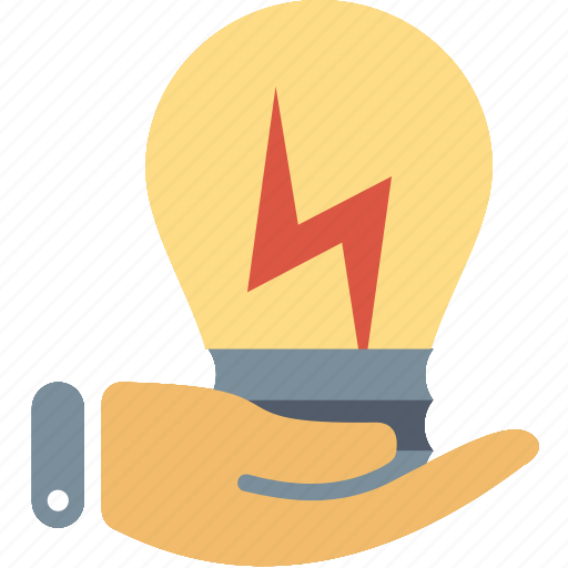 Energy, saving, bulb, care, ecology, hand, protection icon - Download on Iconfinder