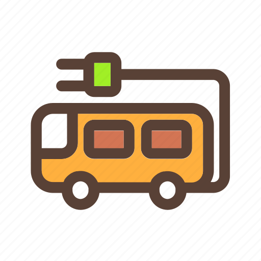 Bus, eco, electricity, transportation icon - Download on Iconfinder