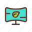 eco, green, monitor, screen 