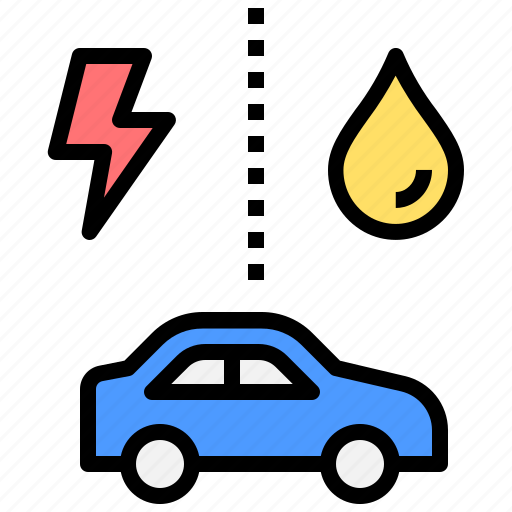 Hybrid, ev, car, petrol, electric, innovation, fuel icon - Download on Iconfinder