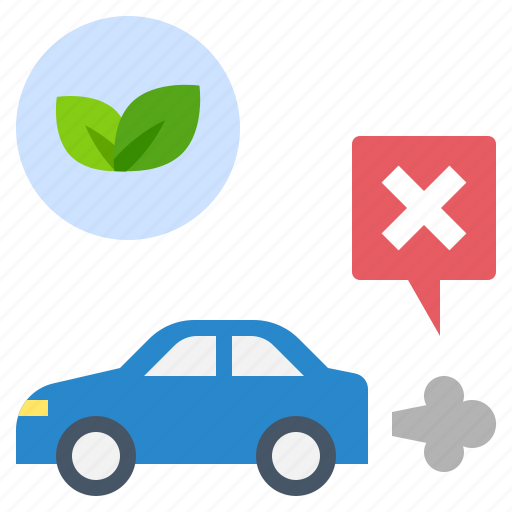 No, pollution, ev, car, eco, friendly, sustainable icon - Download on Iconfinder