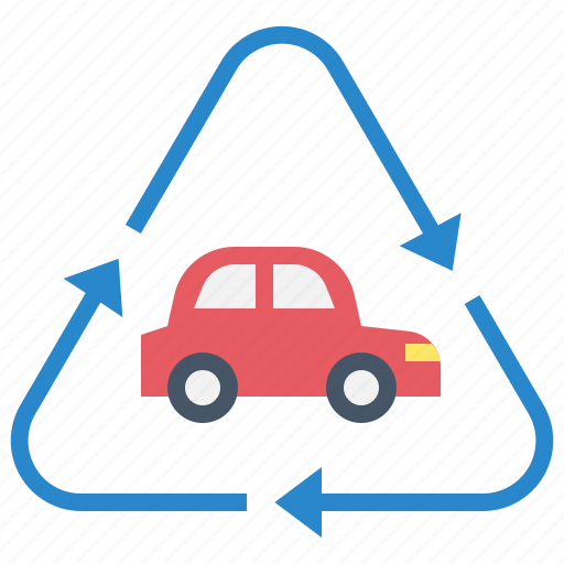 Recycle, ev, car, eco, friendly, renewable, vehicle icon - Download on Iconfinder