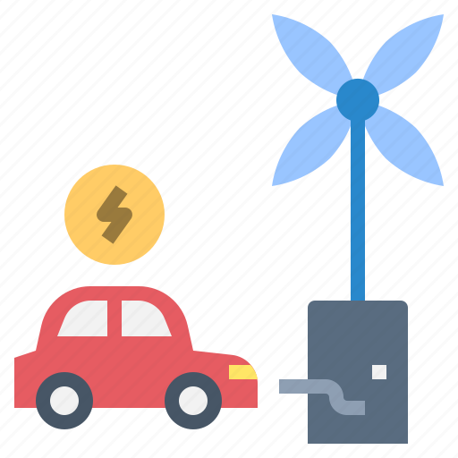 Wind, energy, eco, friendly, sustainable, ev, car icon - Download on Iconfinder