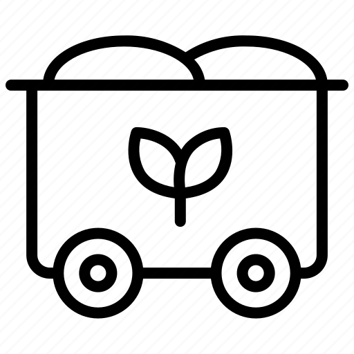 Mine, coal, transportation, cart, trolley icon - Download on Iconfinder