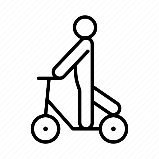 Green, alternative, vehicle, scooter, eco transport icon - Download on Iconfinder