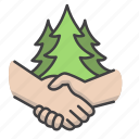 agreement, eco, handshake, protect, shake hands