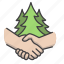 agreement, eco, handshake, protect, shake hands 